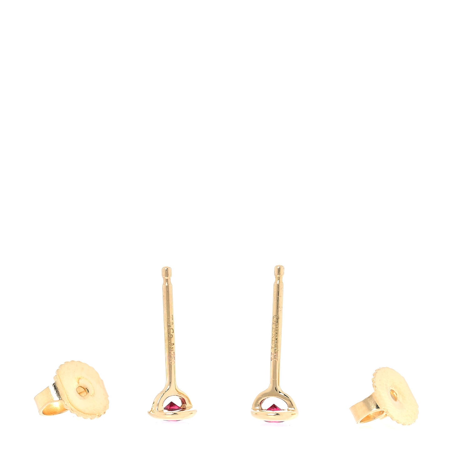 18K Yellow Gold Ruby .22ctw Elsa Peretti Color By The Yard Earrings