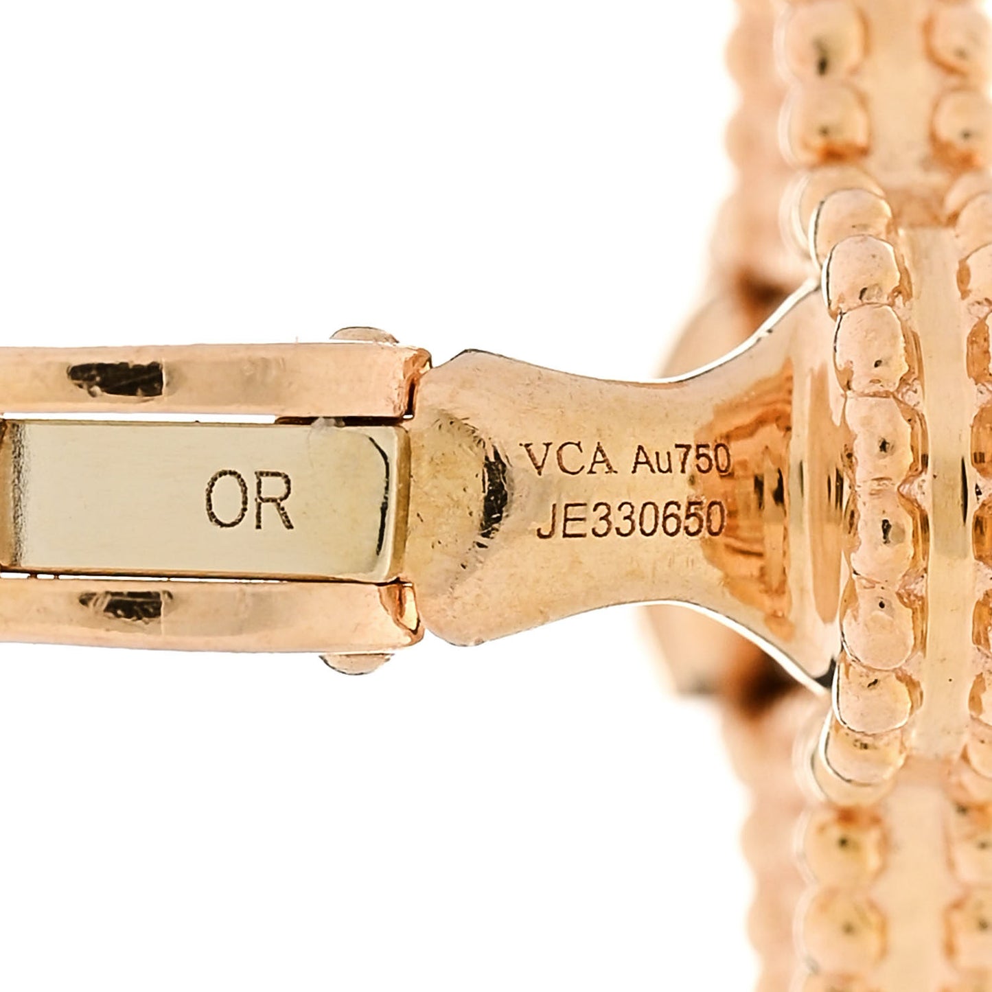 18K Rose Gold Vintage Alhambra Earrings