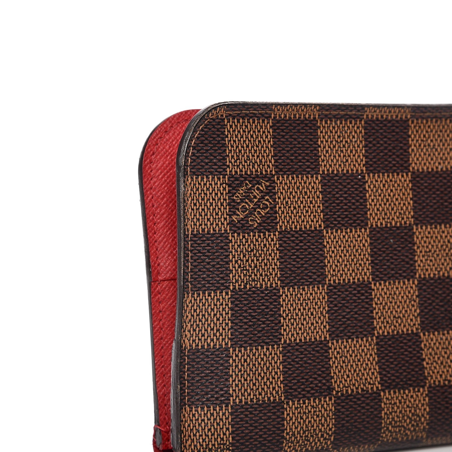 Damier Ebene Insolite Wallet Red