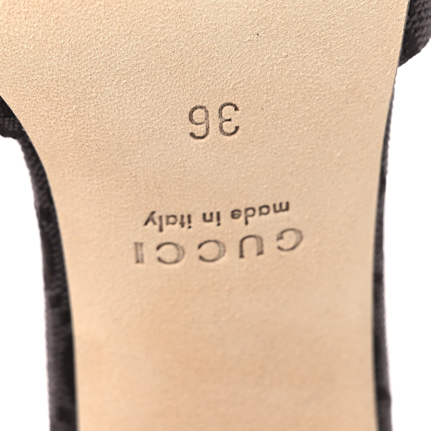 Gucci GG Monogram Horsebit Slide Sandals 36 Dark Brown 8 of 11