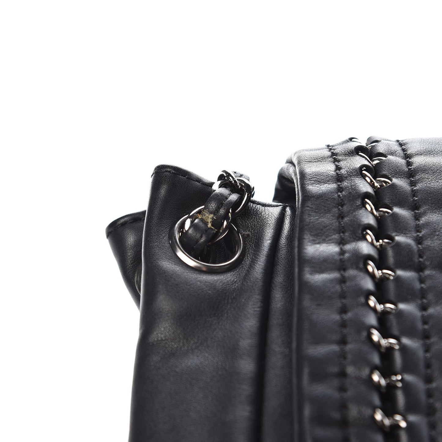 Smooth Calfskin Luxe Ligne Flap Black
