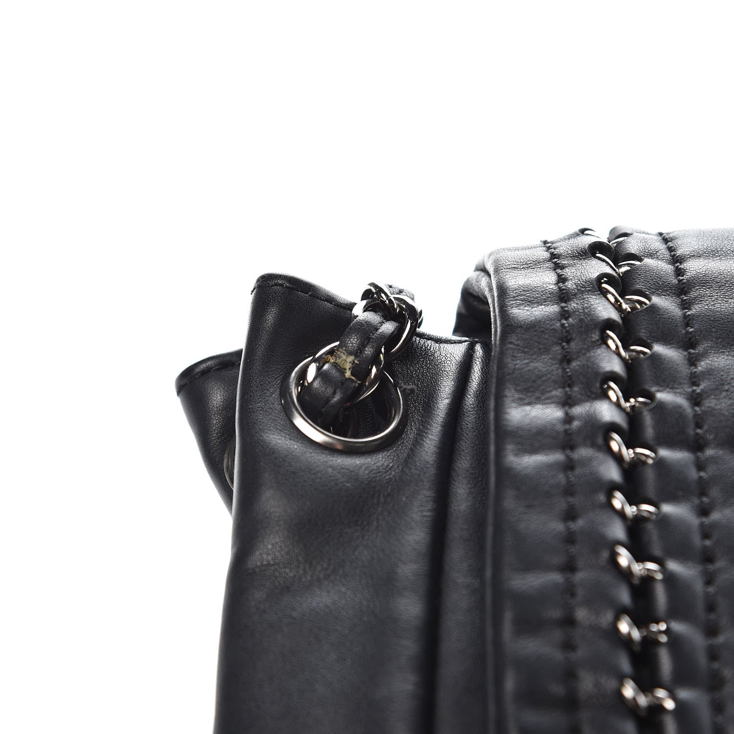 Chanel Smooth Calfskin Luxe Ligne Flap Black 8 of 14