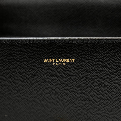 Saint Laurent Grain de Poudre Mini Classic Monogram Cassandra Top Handle Black 6 of 10