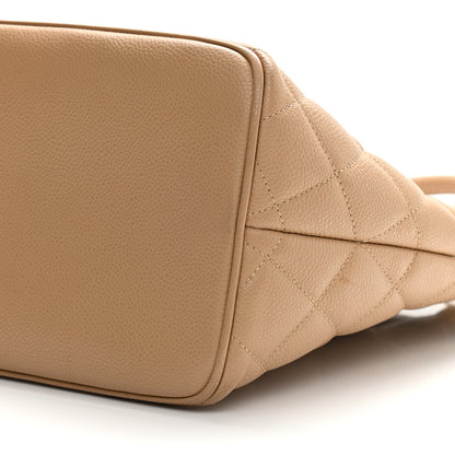 Chanel Caviar Quilted Medallion Tote Beige 10 of 10