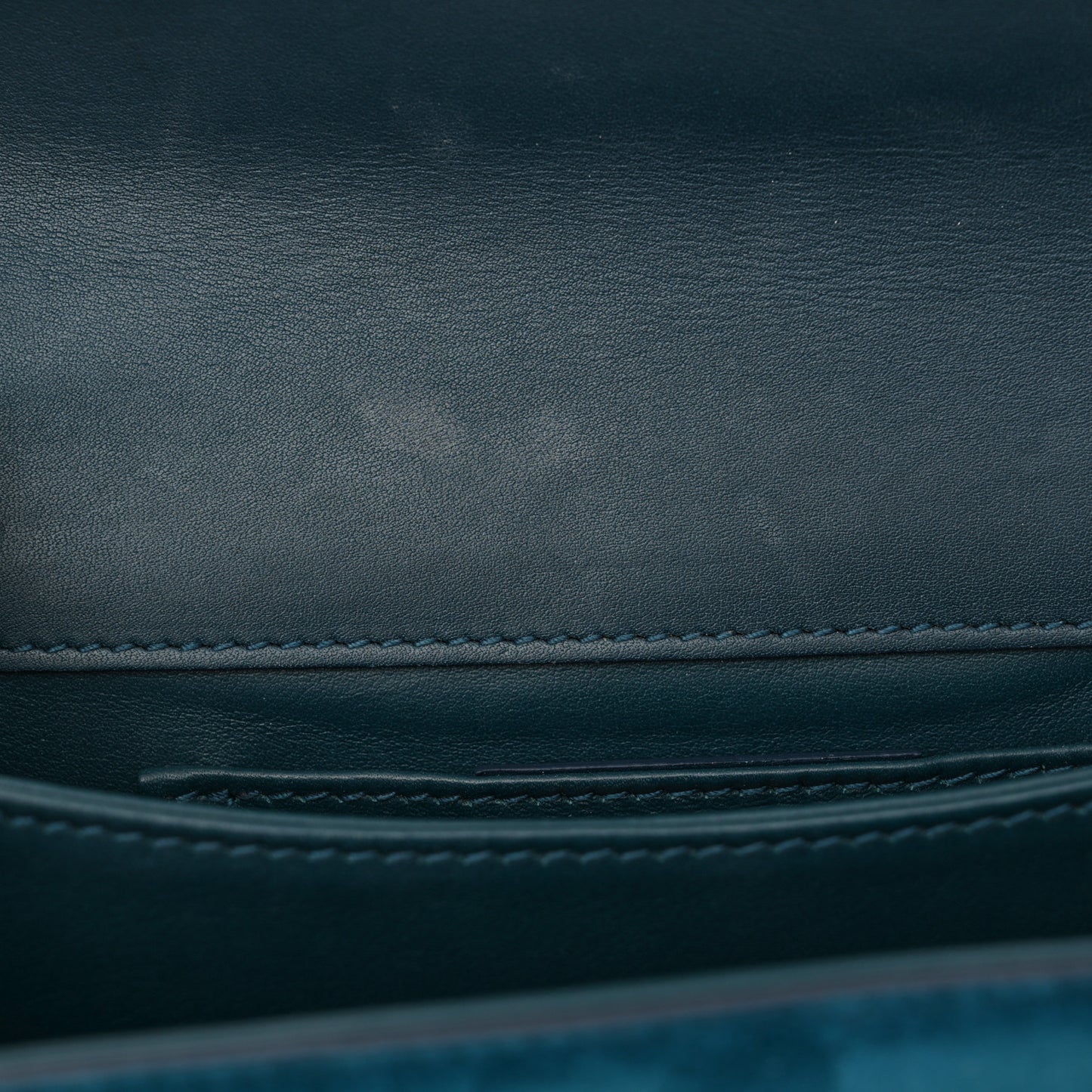 Calfskin Suede Thalia Flap Shoulder Bag Blue