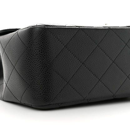 Chanel Caviar Quilted Jumbo Single Flap Black 9 of 10