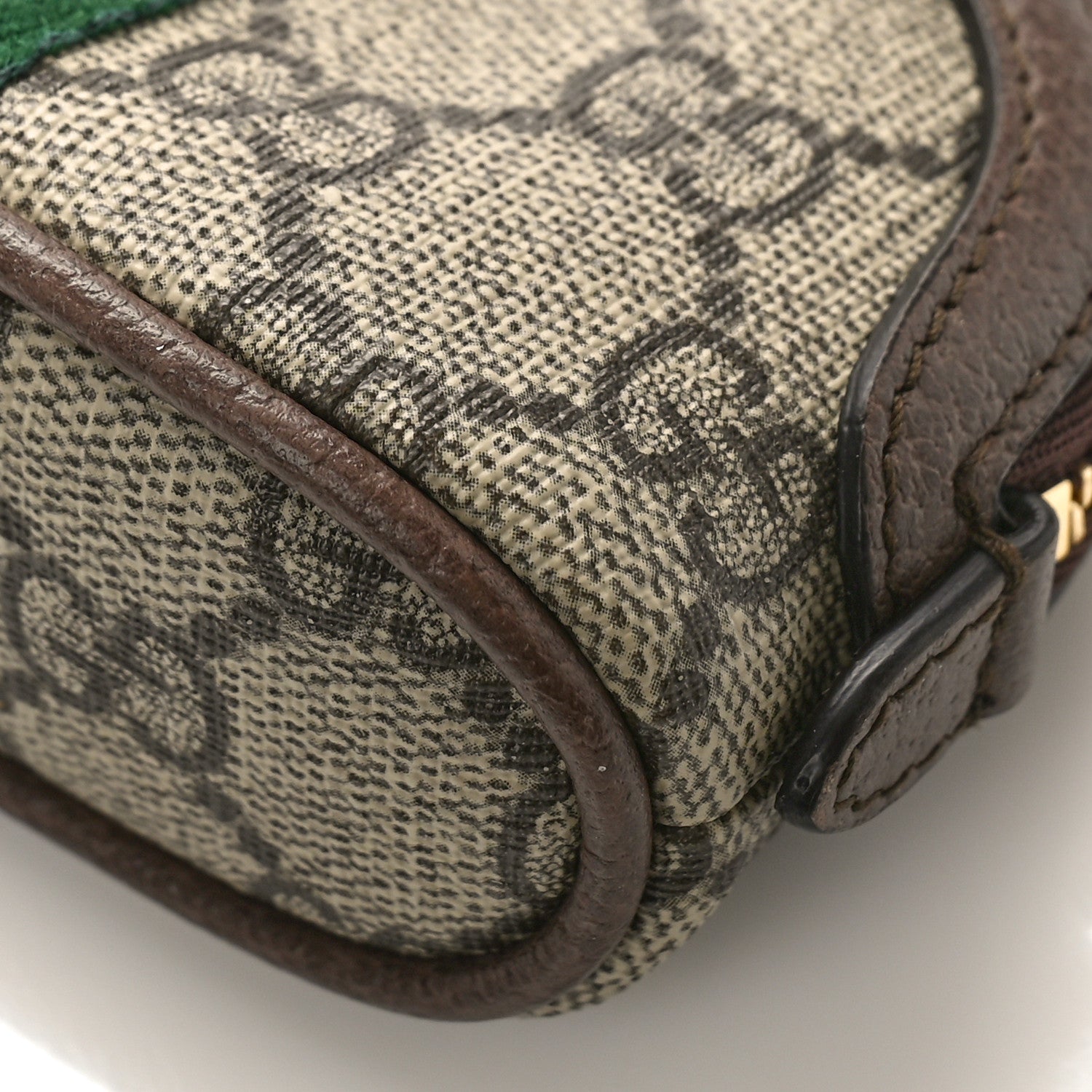 Gucci GG Supreme Monogram Web Ophidia Dome Key Pouch Beige New Acero 9 of 9