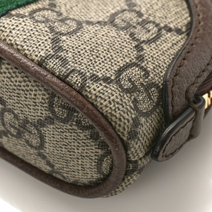 Gucci GG Supreme Monogram Web Ophidia Dome Key Pouch Beige New Acero 9 of 9