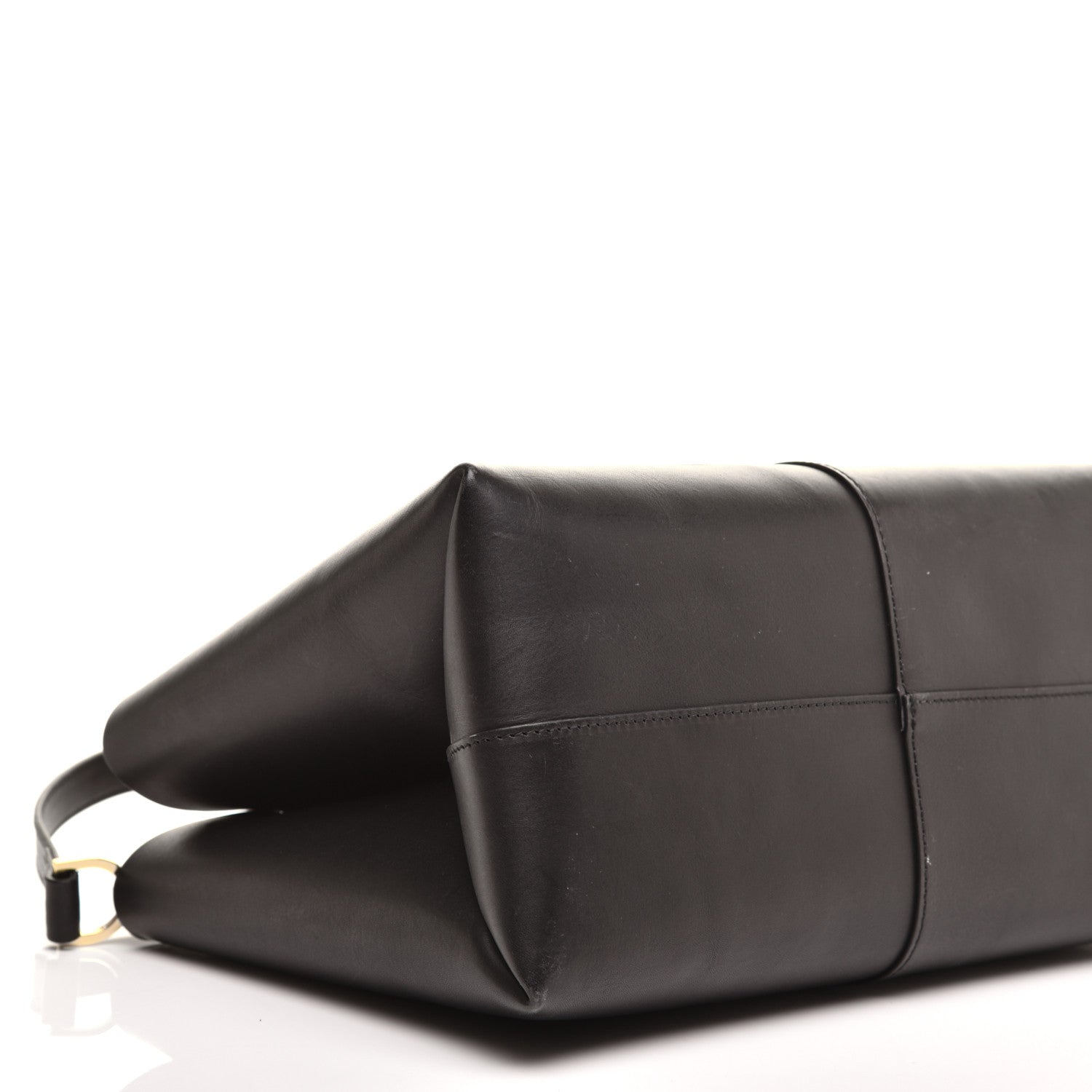 Mansur Gavriel Calfskin Mini Folded Bag Black Flamma 7 of 9