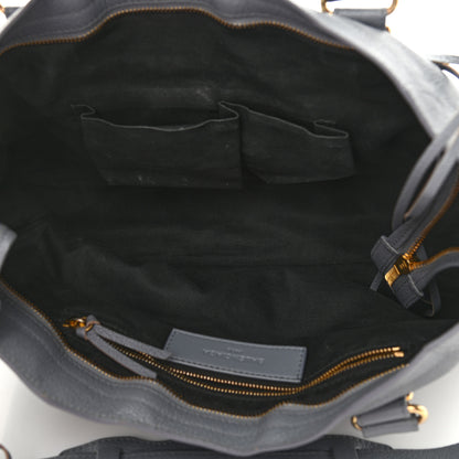 Balenciaga Chevre Gold Metallic Edge Hardware City Bleu Acier 5 of 13