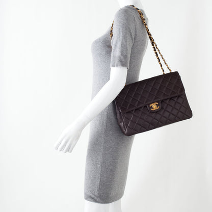 Chanel Lambskin Jumbo Single Flap Brown 2 of 10