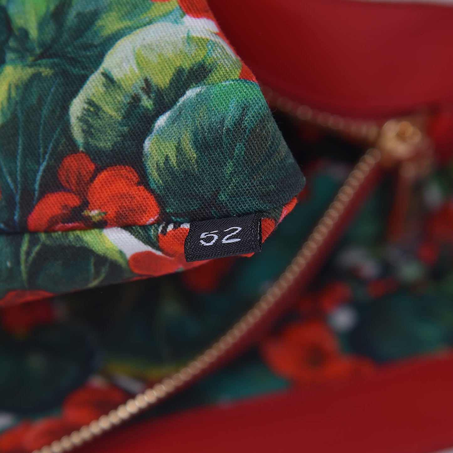 Canvas Court Printed Floral Extra Large Sicily Satchel Red Multicolor