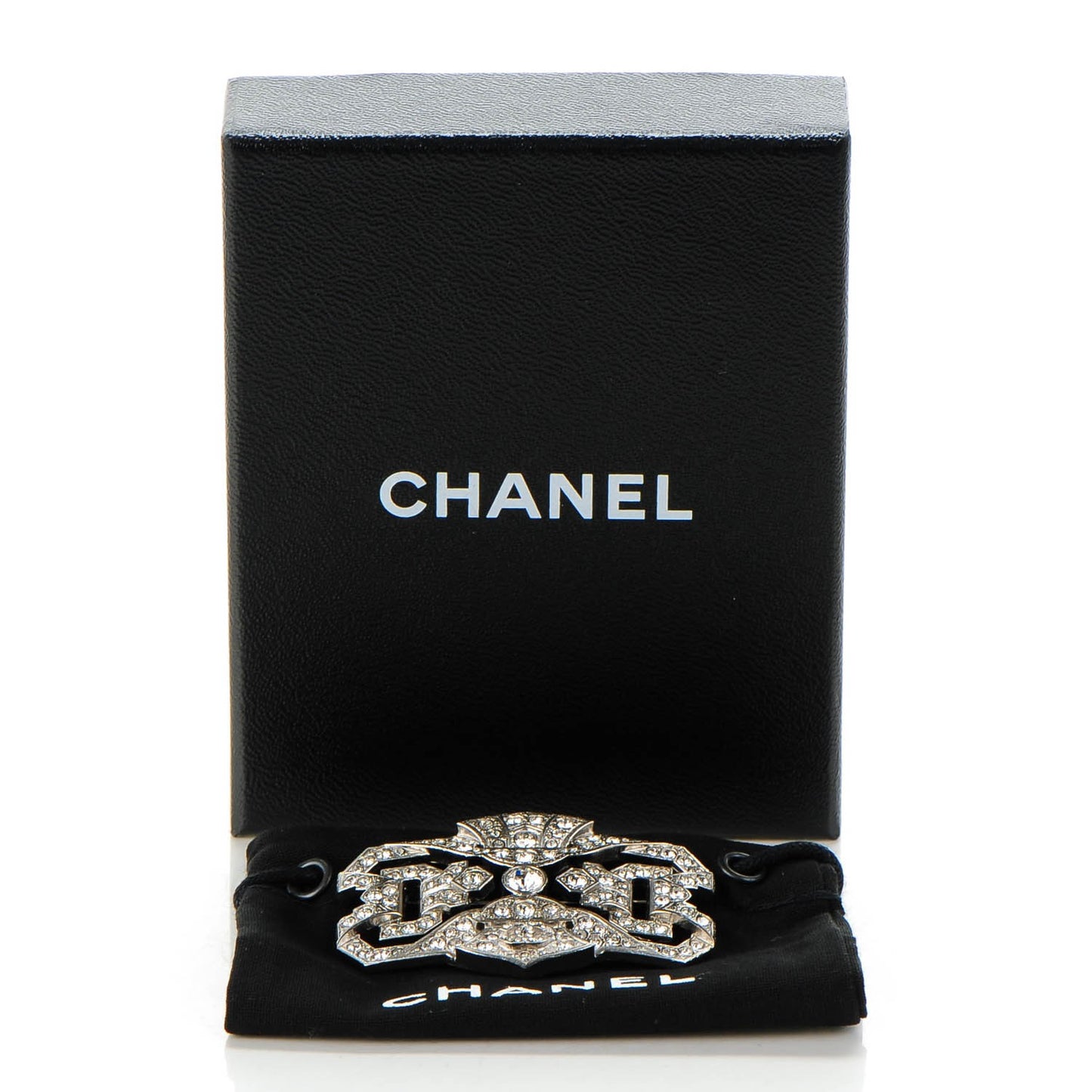 Crystal CC Brooch Silver