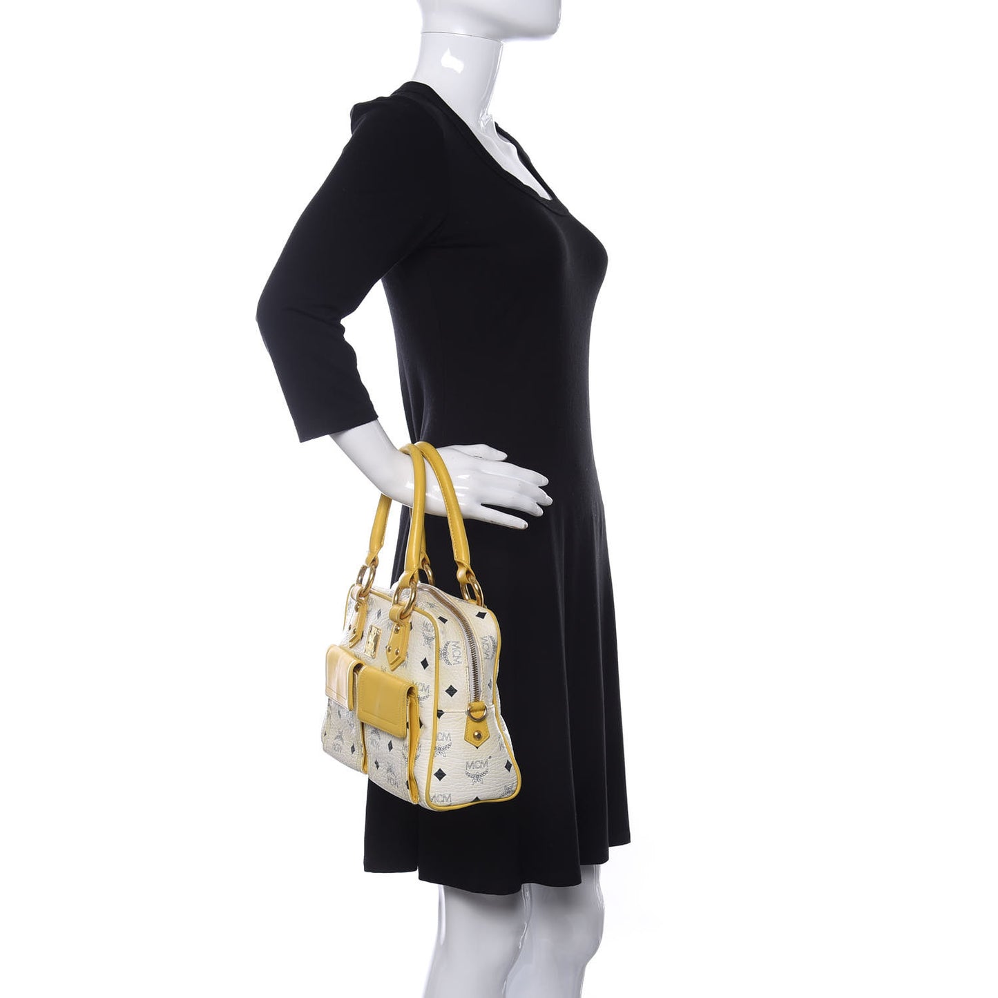 Visetos Satchel White Yellow