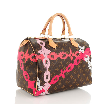 Louis Vuitton Monogram Bay Speedy 30 Rose Ballerine Poppy 3 of 7