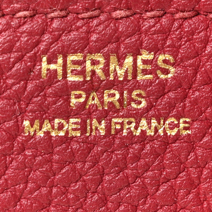 Hermes Togo Birkin 25 Rouge Grenat 6 of 10