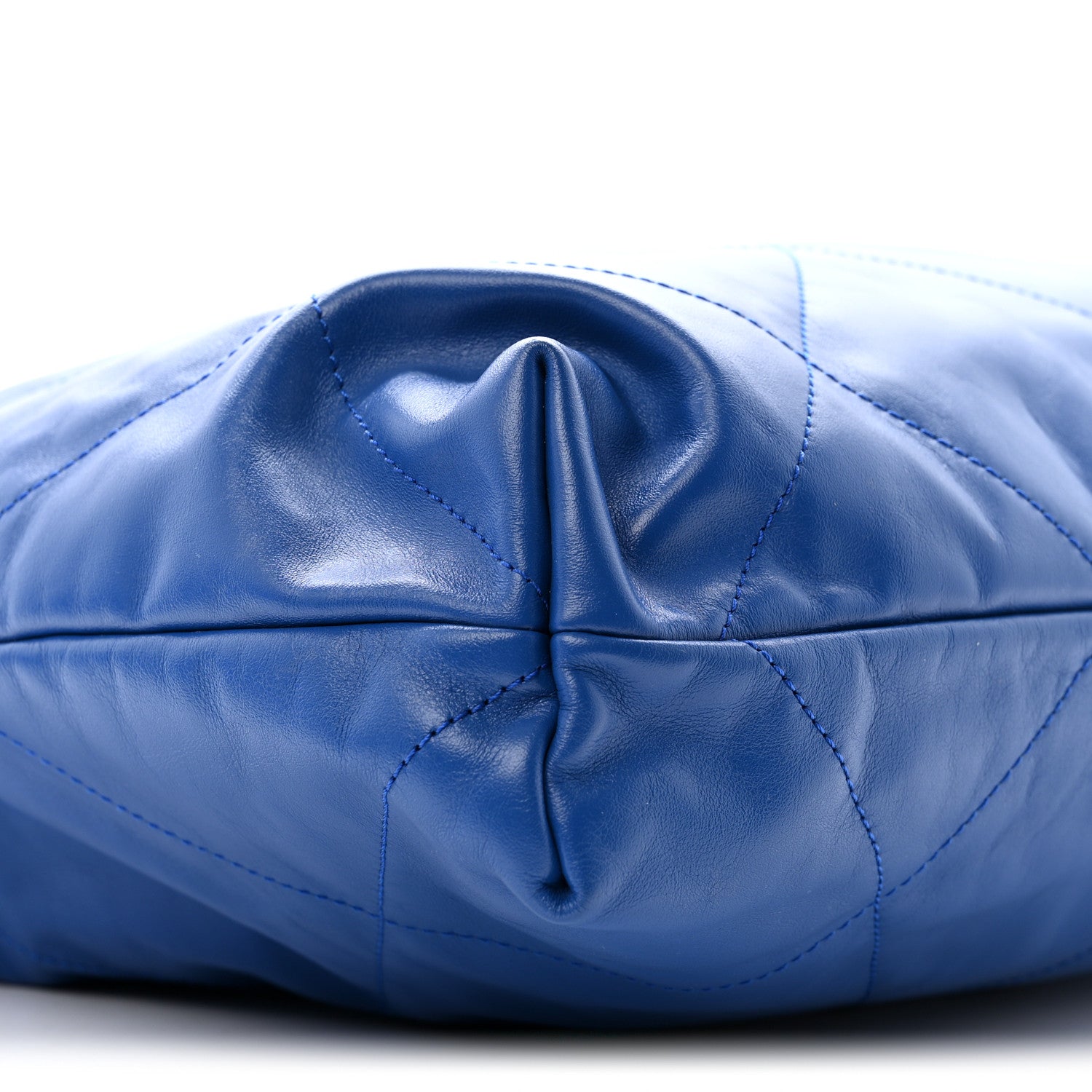 Chanel Shiny Calfskin Quilted Chanel 22 Blue 10 of 13
