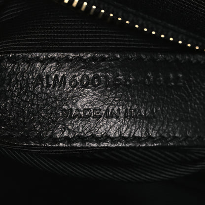 Saint Laurent Grain De Poudre Mixed Matelasse Large Triquilt Monogram Satchel Dark Beige 11 of 19