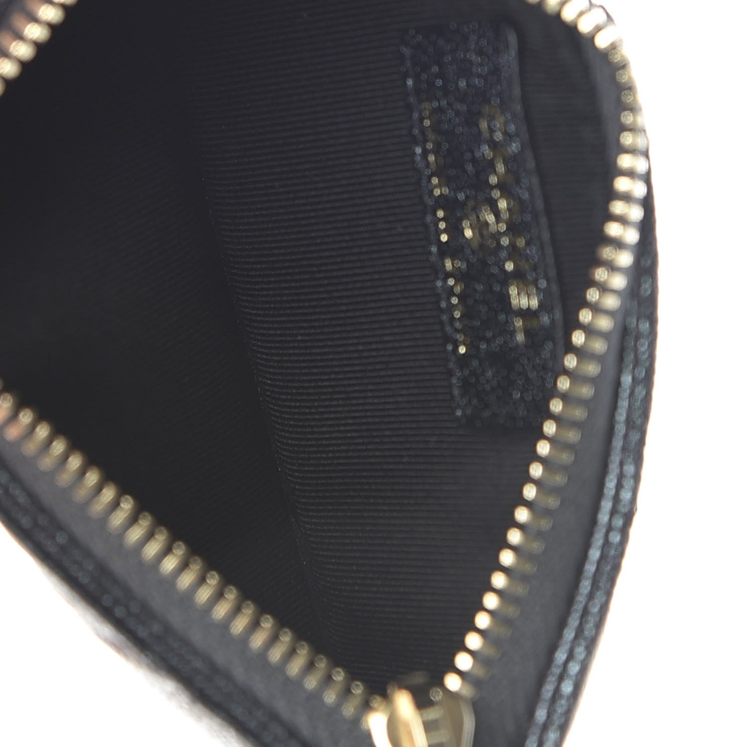 Chanel Iridescent Caviar Quilted Flap Zip Card Holder Black 9 of 15