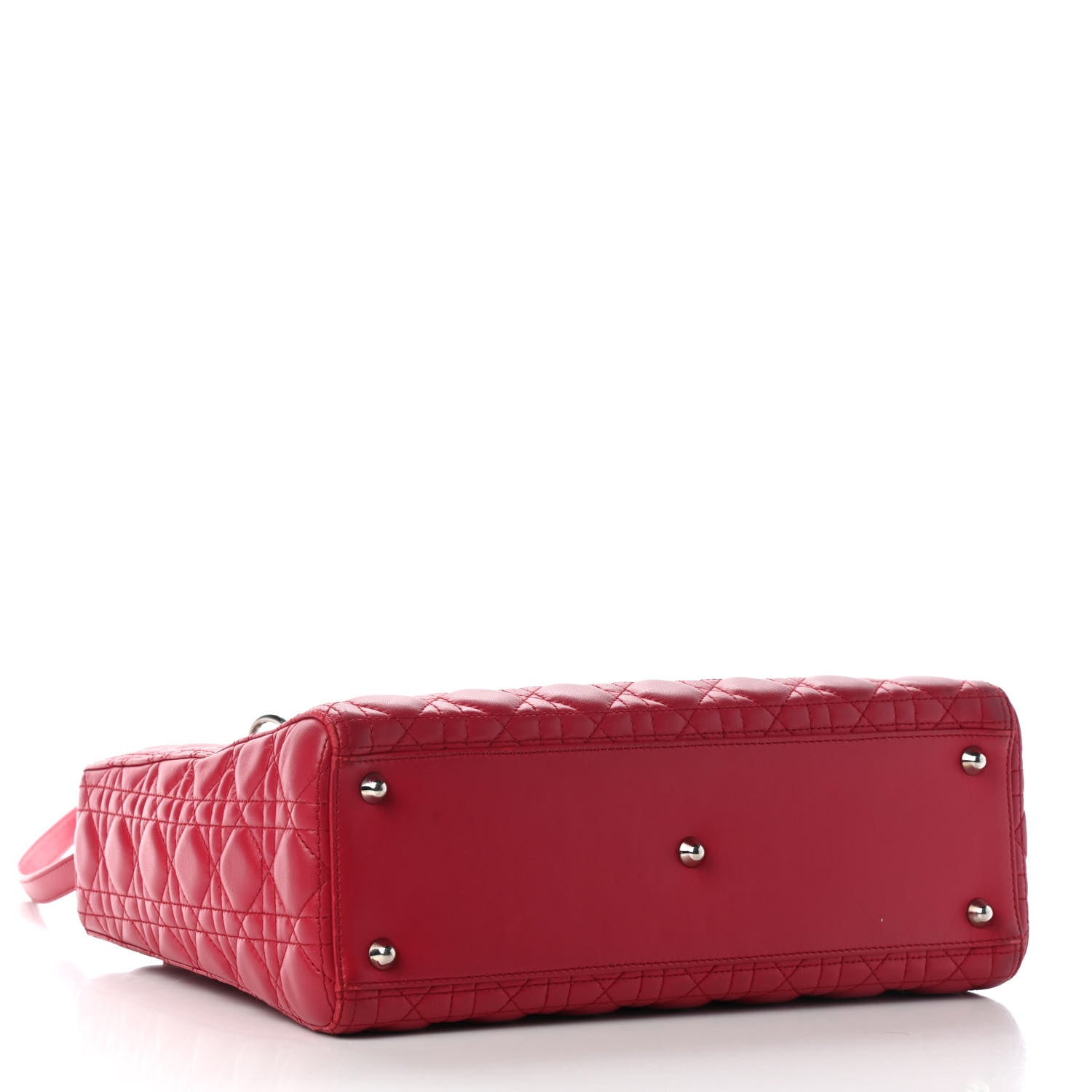 Christian Dior Lambskin Cannage Large Lady Dior Pink 3 of 9