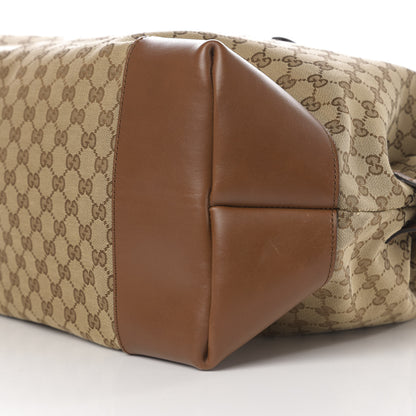 Gucci Monogram Carry-On Duffle Bag Brown 8 of 9