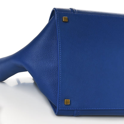 Celine Supple Calfskin Medium Phantom Luggage Royal Blue 7 of 9