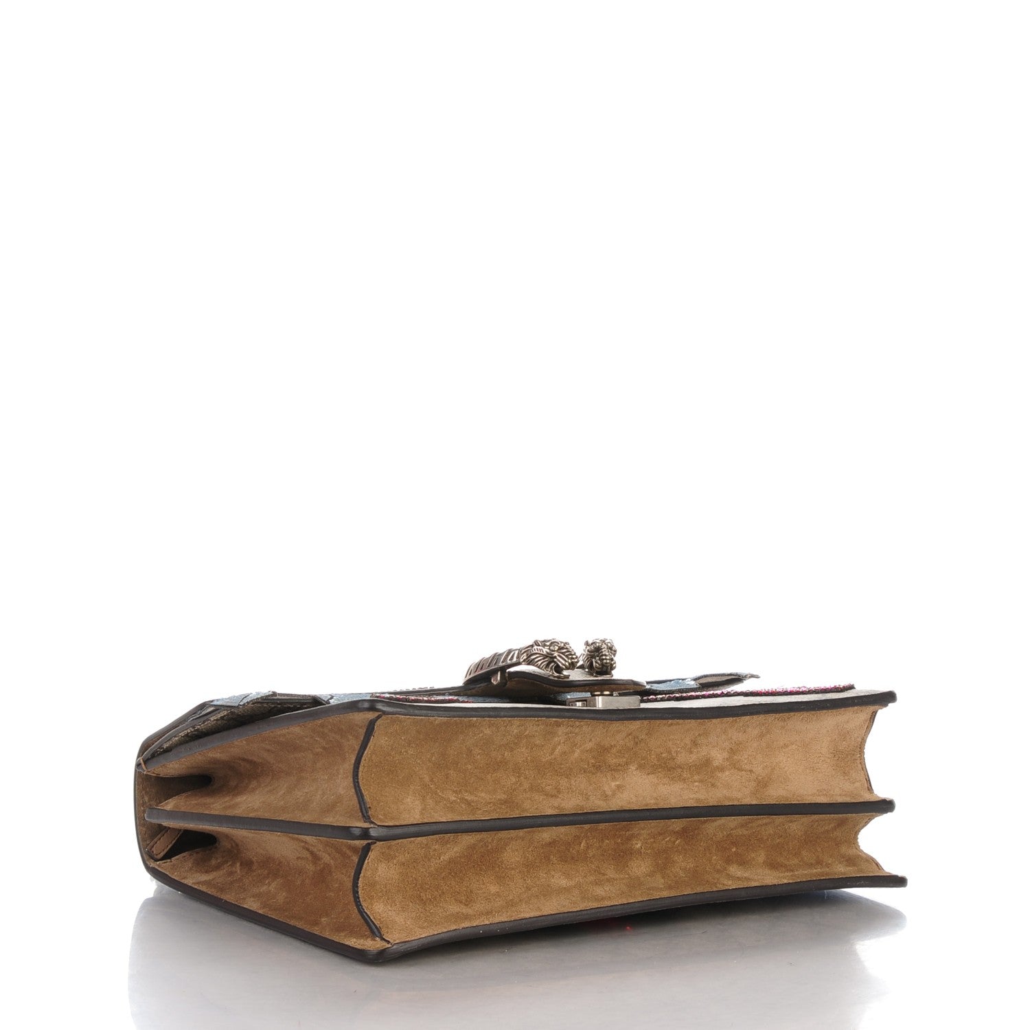 Gucci GG Supreme Monogram Lightning Embroidered Medium Dionysus Shoulder Bag Beige 4 of 10