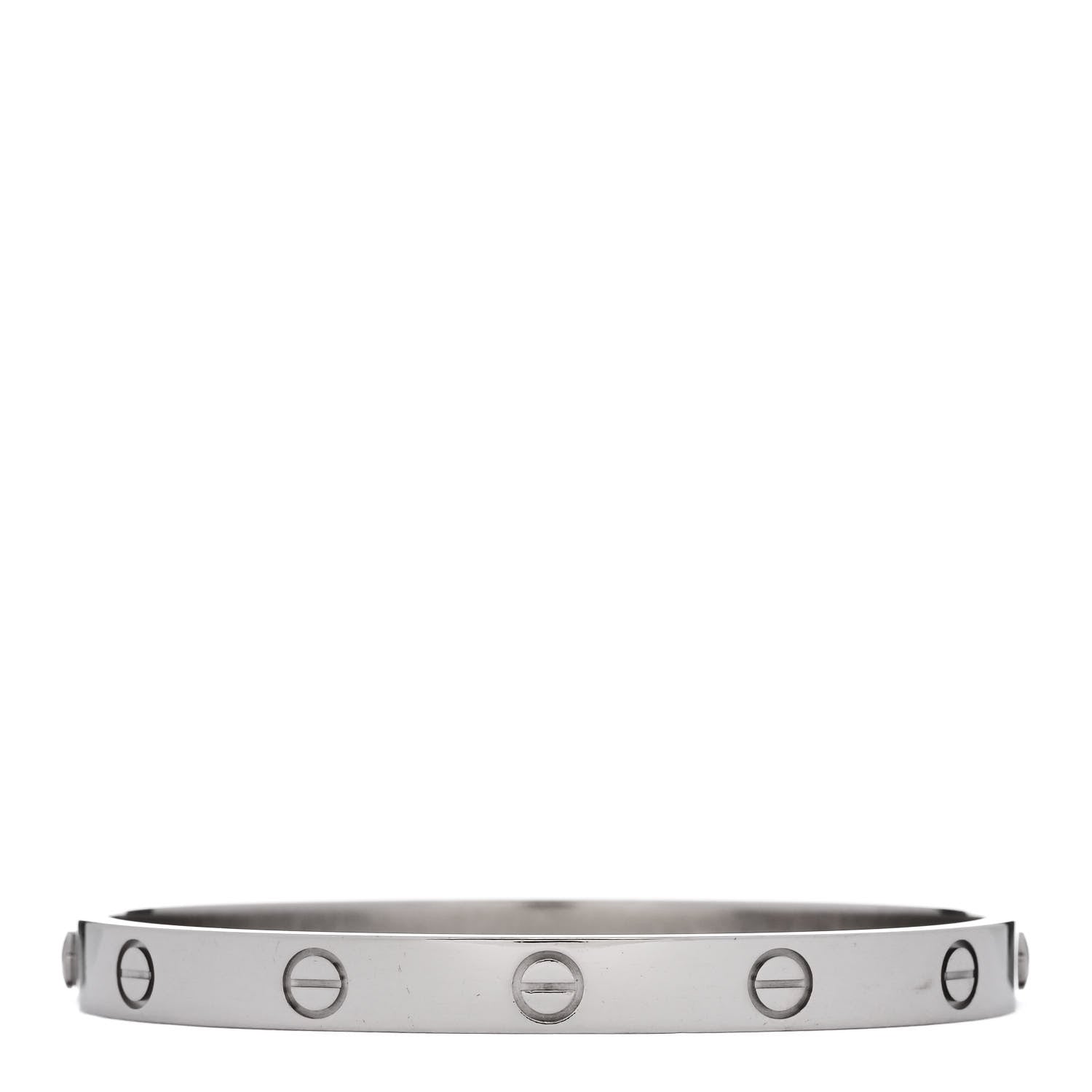 Cartier 18K White Gold LOVE Bracelet 17 2 of 9