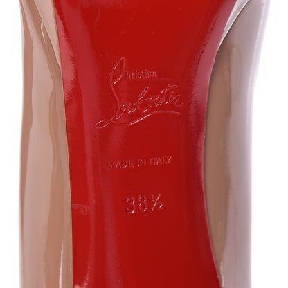 Christian Louboutin Patent New Simple 100 Pumps 38.5 Nude 9 of 11