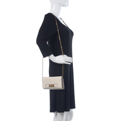 Christian Dior Grained Lambskin J'adior Croisiere Chain Wallet White 2 of 7