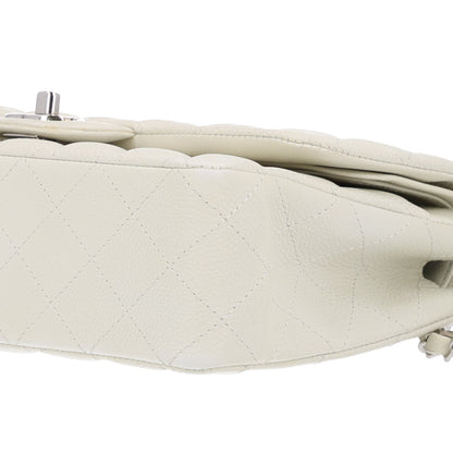 Chanel Caviar Quilted Medium Double Flap Light Green 3 of 11