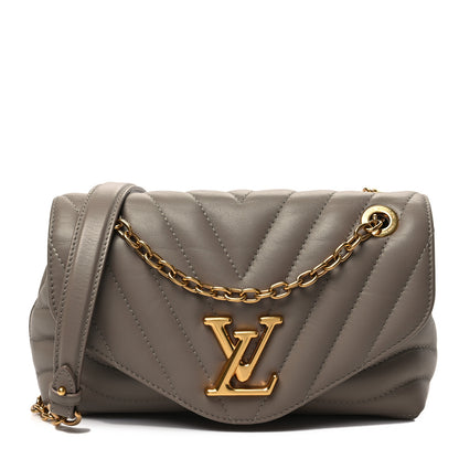 Louis Vuitton Calfskin LV New Wave Chain Bag Taupe 1 of 8