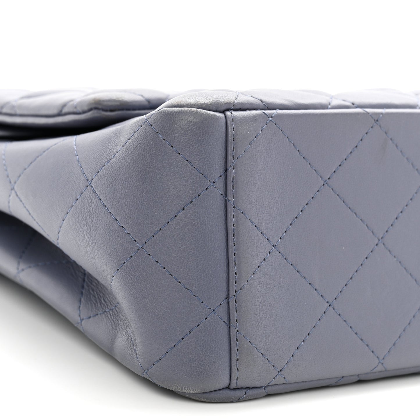 Lambskin Quilted Maxi Double Flap Light Purple