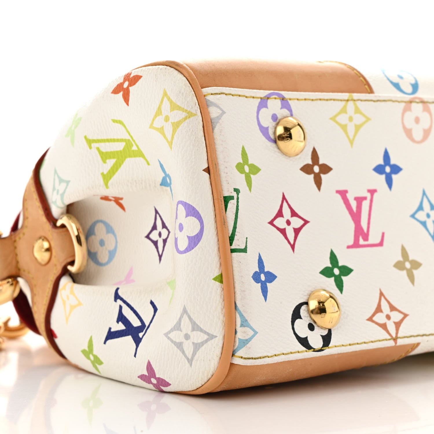 Louis Vuitton Monogram Multicolor Beverly MM White 8 of 13