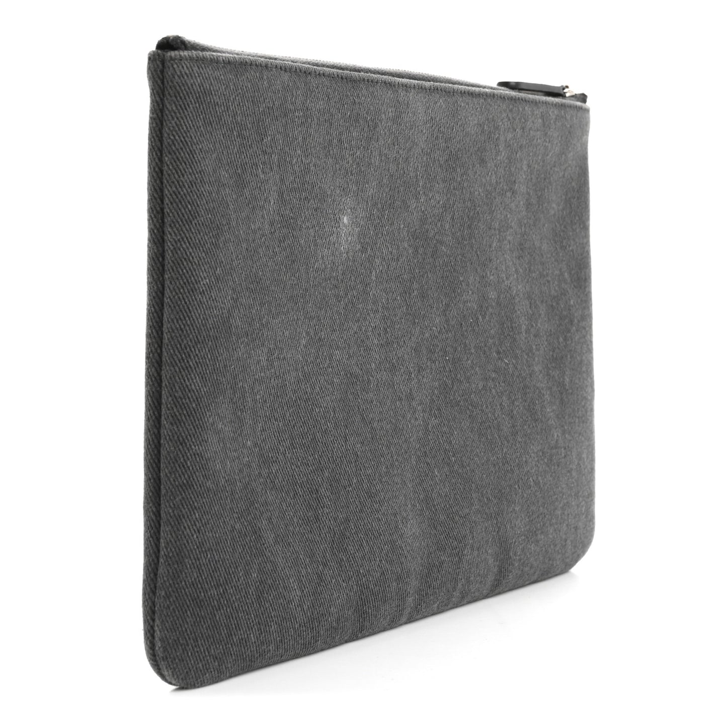 Canvas Sequins Medium Deauville Cosmetic Pouch Grey