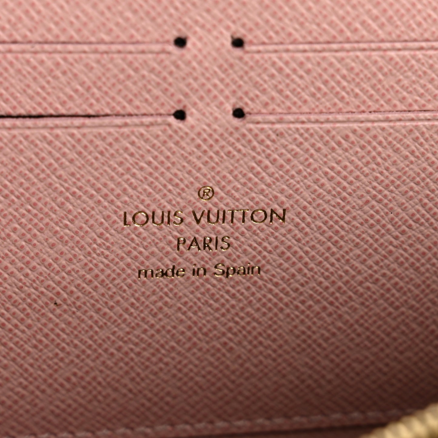 Monogram Clemence Wallet Rose Ballerine