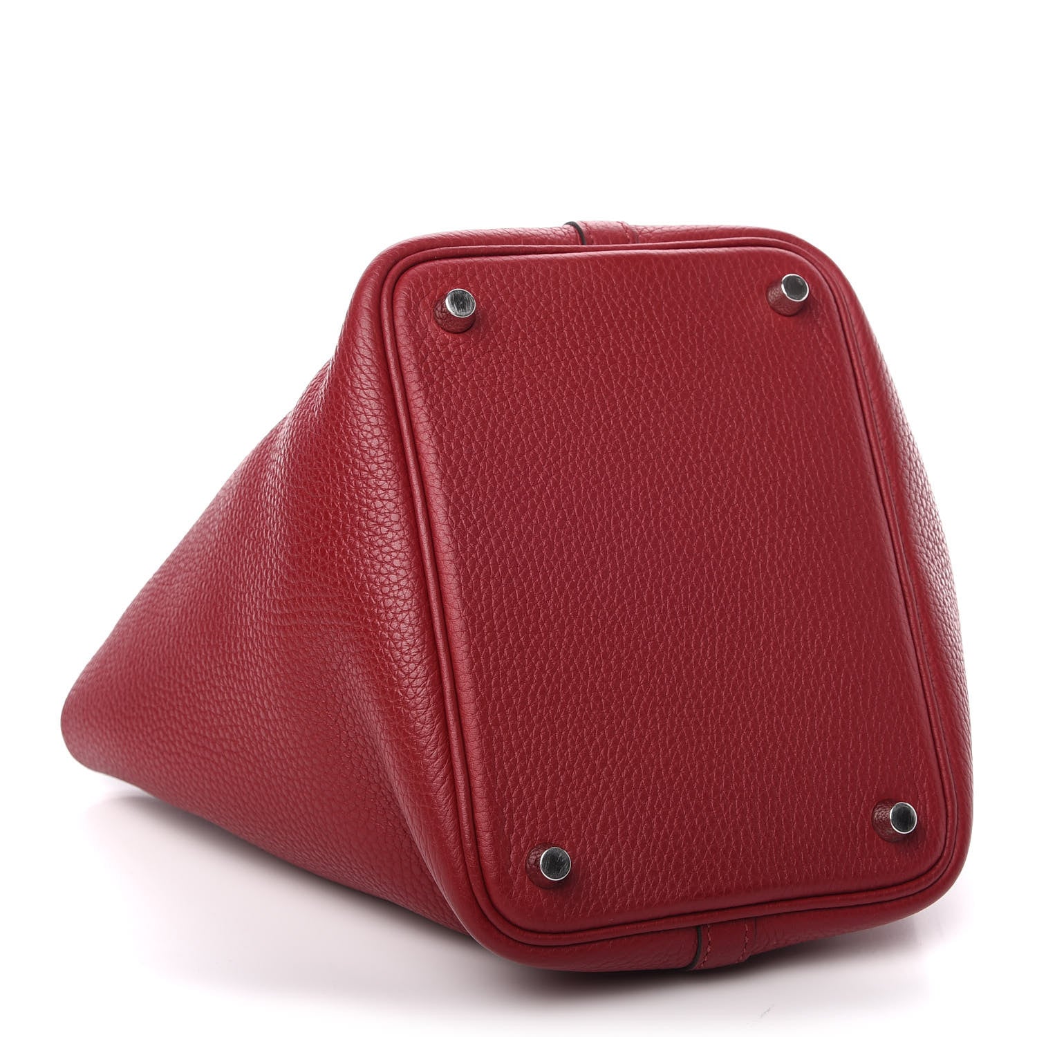 Hermes Taurillon Clemence Picotin Lock 18 PM Rubis 4 of 11