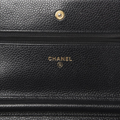 Chanel Caviar Quilted Wallet On Chain WOC Black 5 of 11