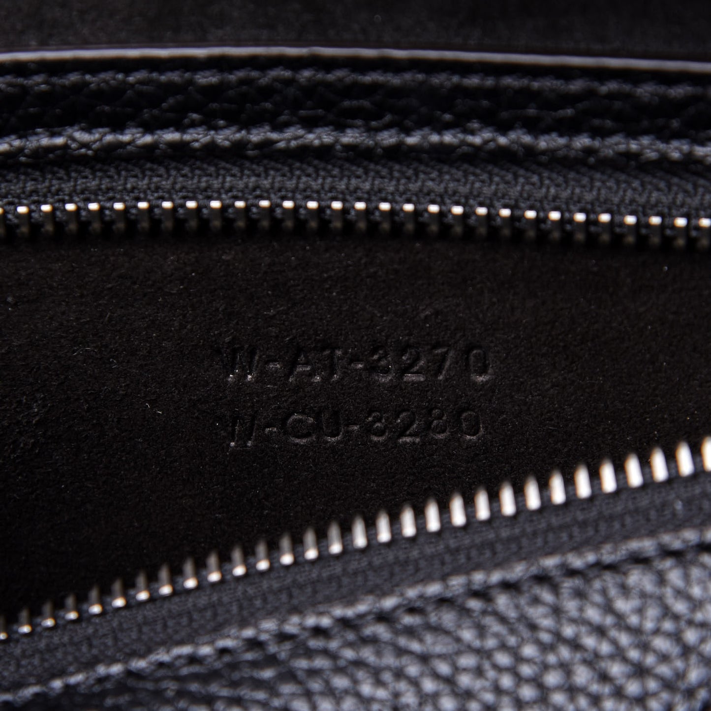 Drummed Calfskin Mini Luggage Black