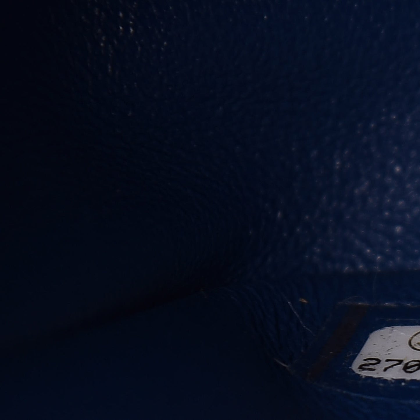 Caviar Quilted Jumbo Double Flap Navy