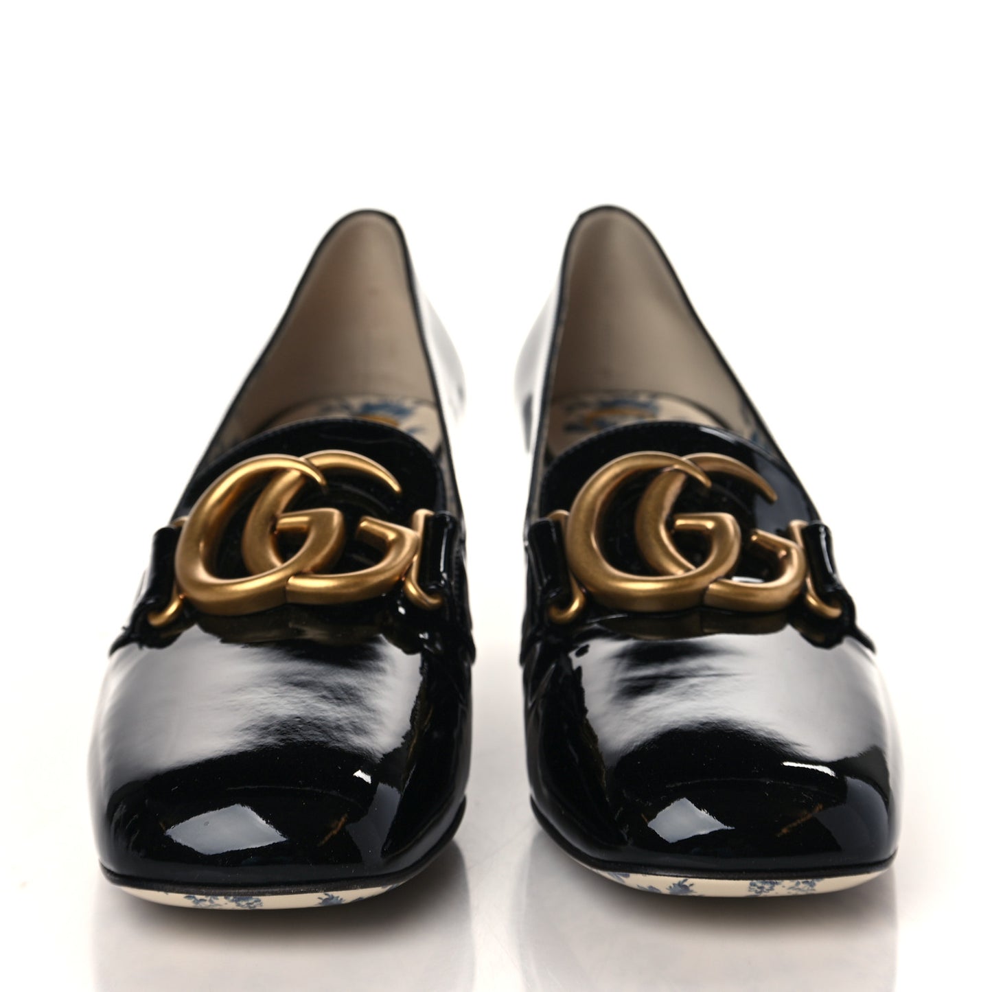 Vernice GG Victoire 55mm Loafer Pumps 39.5 Black