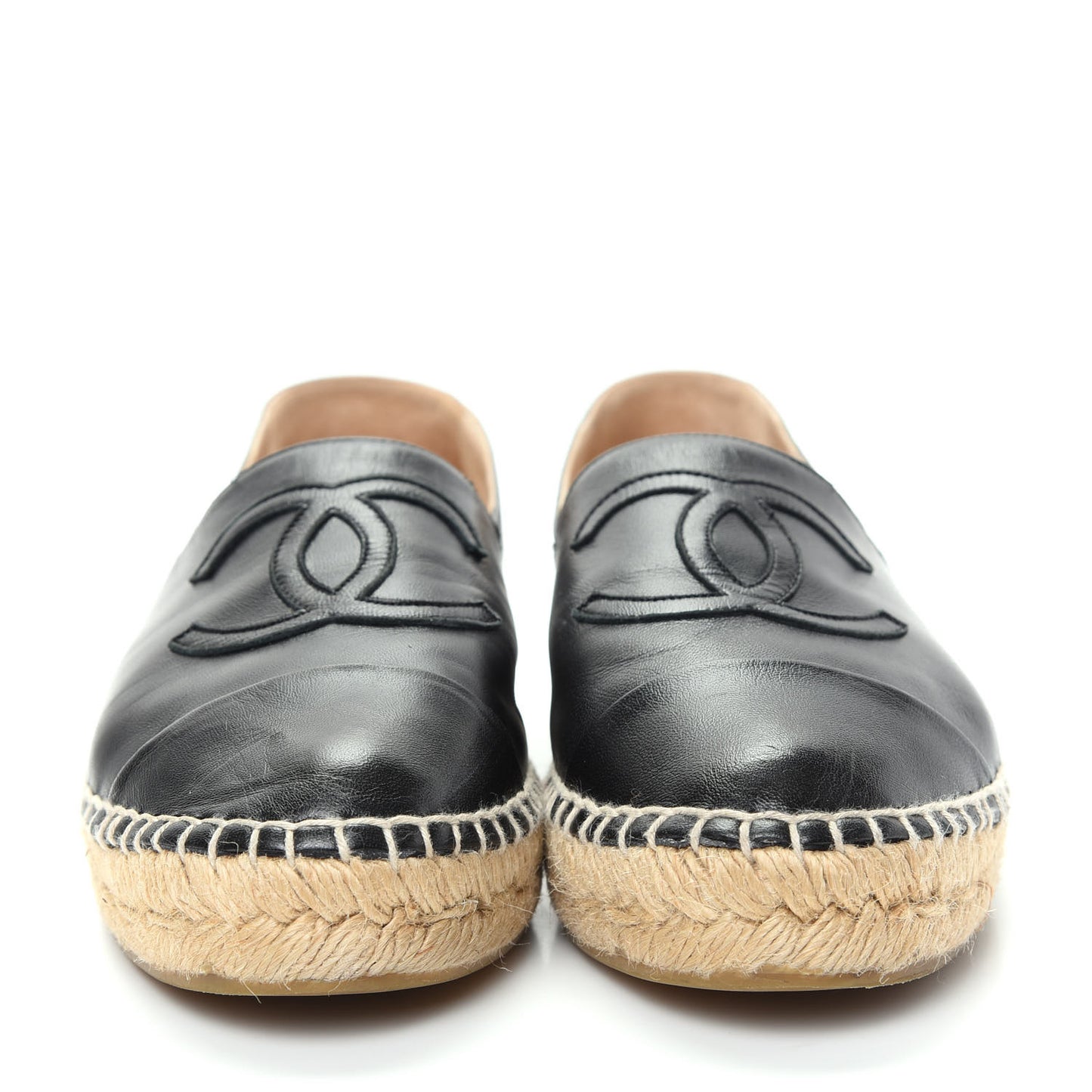 Lambskin CC Espadrilles 40 Black
