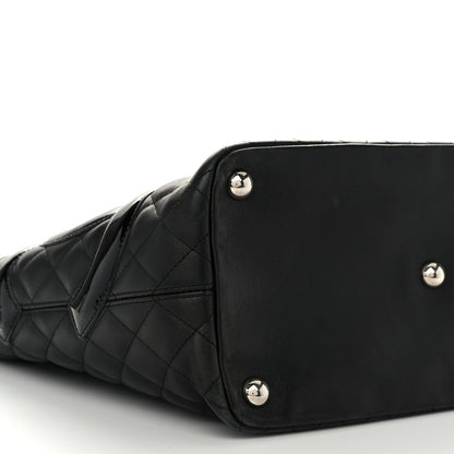 Chanel Calfskin Quilted Large Cambon Tote Black 9 of 12