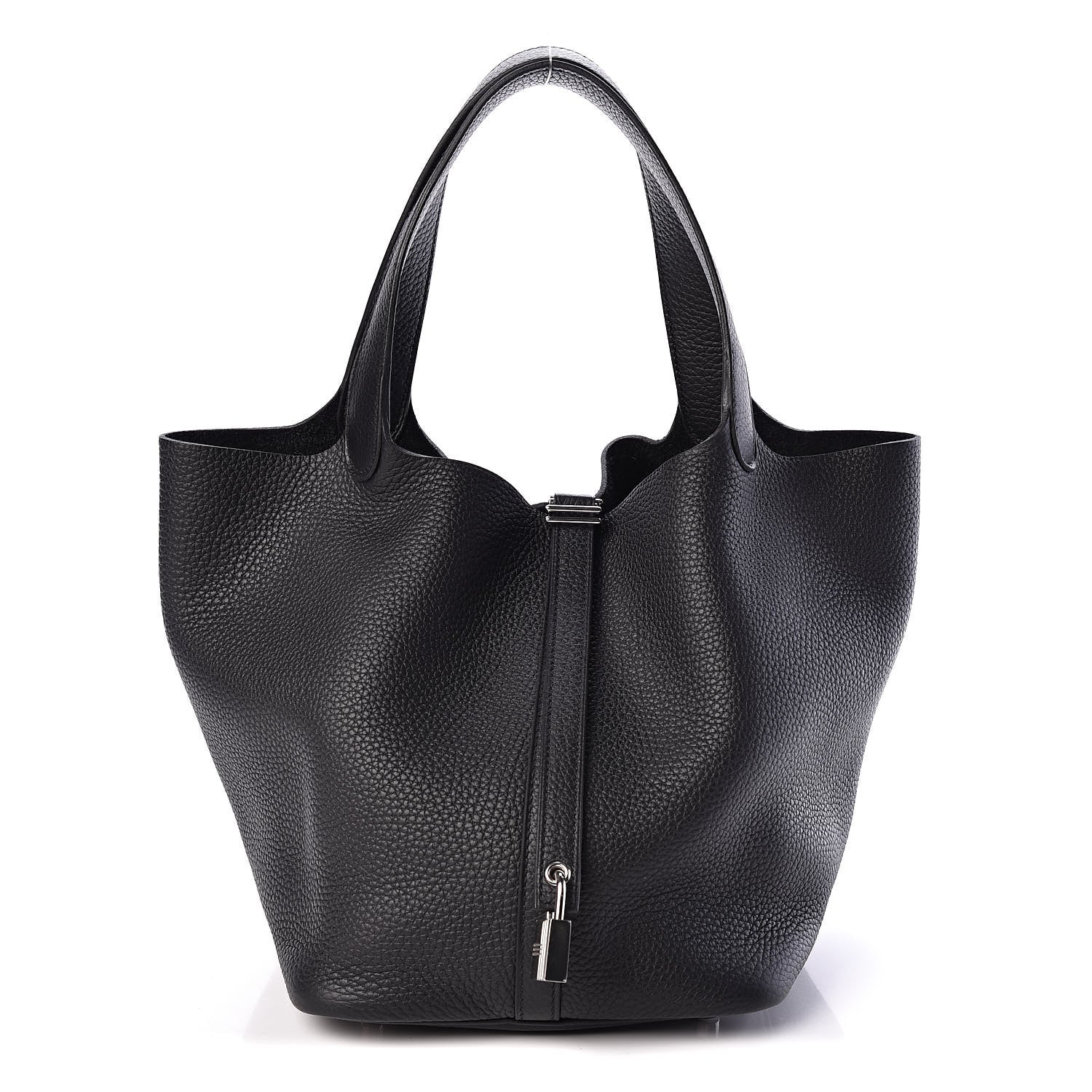 Hermes Taurillon Clemence Picotin Lock 22 MM Black 1 of 11