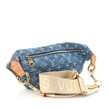 Louis Vuitton Monogram Denim High Rise Bumbag Blue 3 of 9