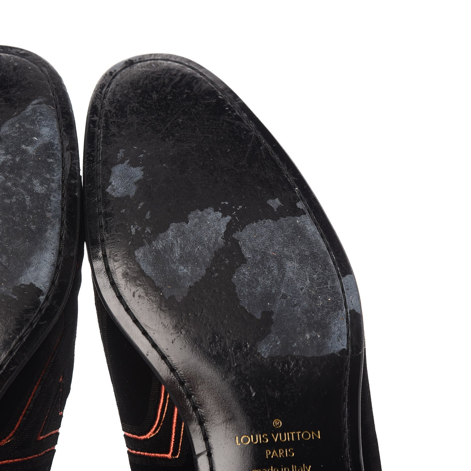 Louis Vuitton Velvet Upside Down Auteuil Slipper 9.5 Black 12 of 15