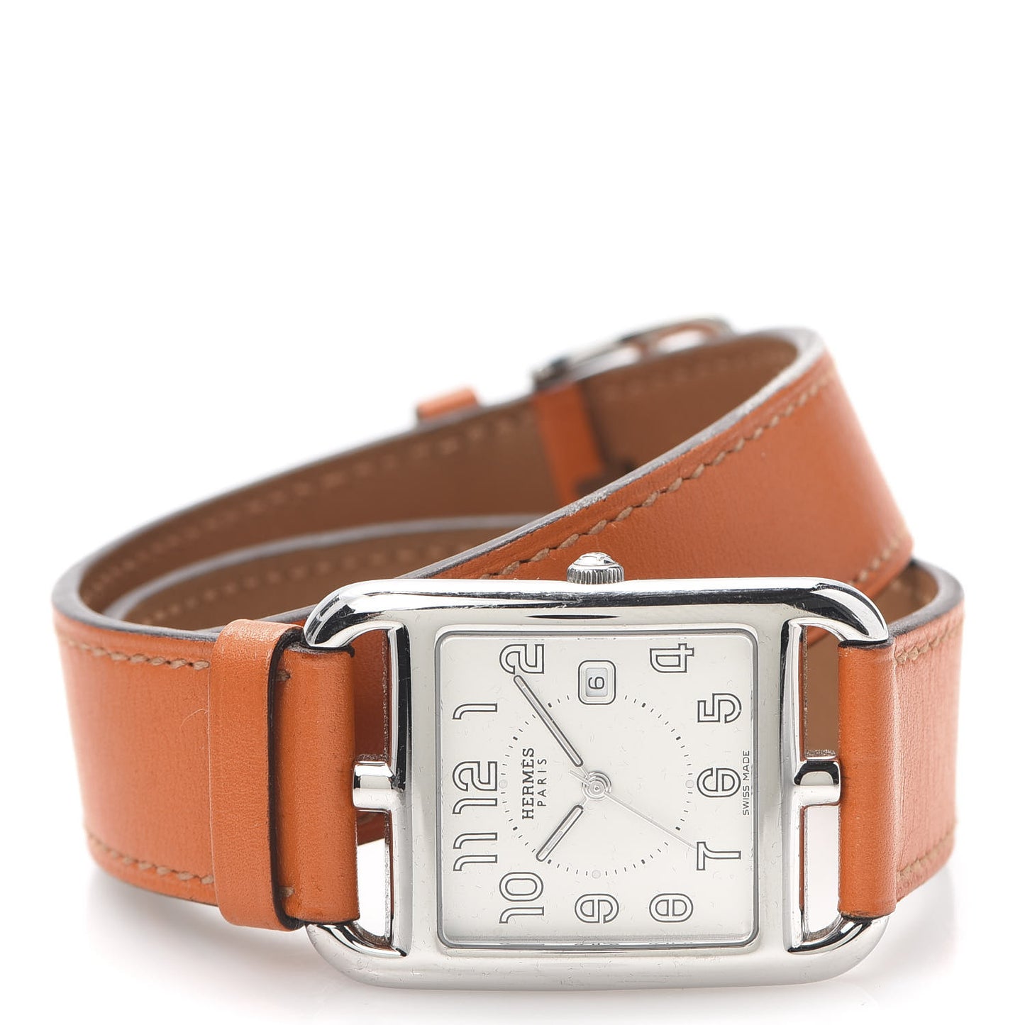Stainless Steel Swift 29mm Cape Cod Double Tour Quartz Watch Orange