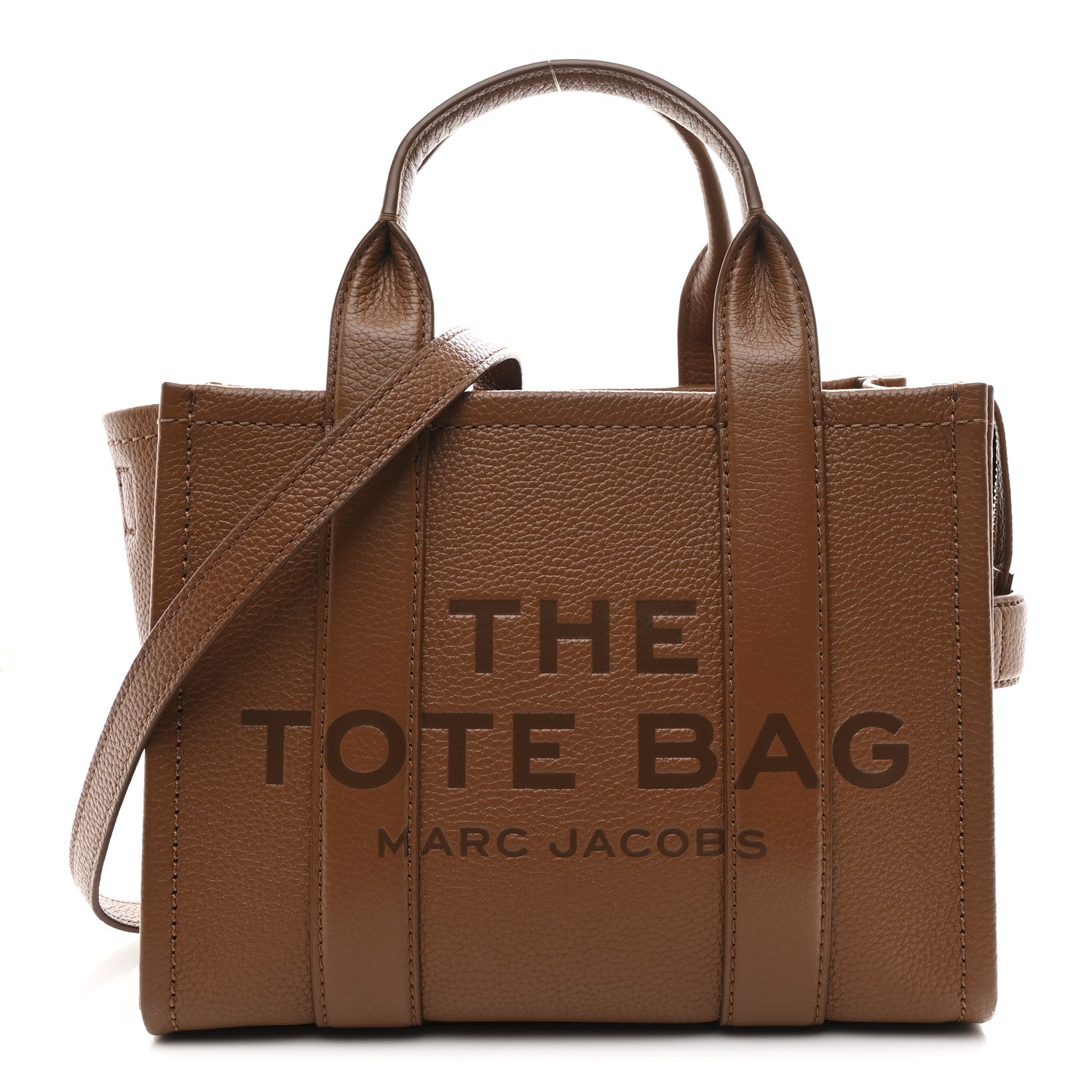 Marc Jacobs Grained Calfskin Small The Tote Bag Argan Oil 1 of 10