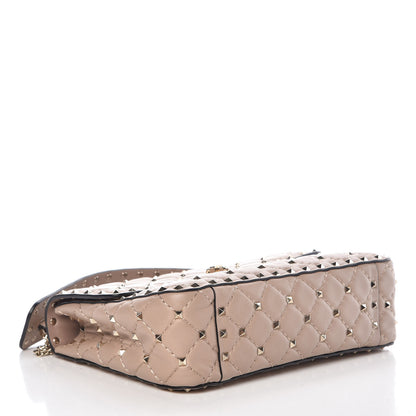 Valentino Garavani Lambskin Medium Rockstud Spike Shoulder Bag Poudre 4 of 8