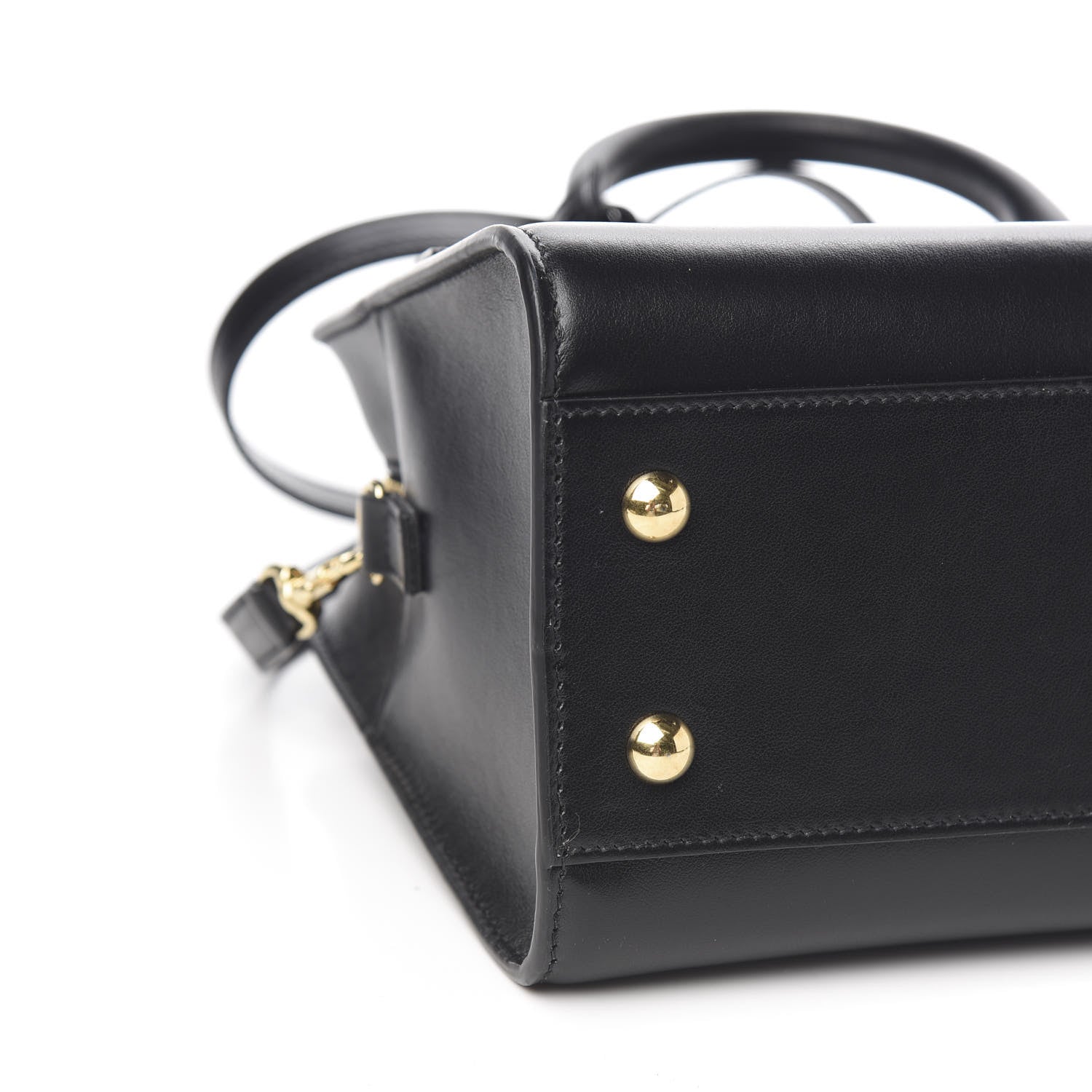Saint Laurent Calfskin Monogram Baby Cabas Black 7 of 9
